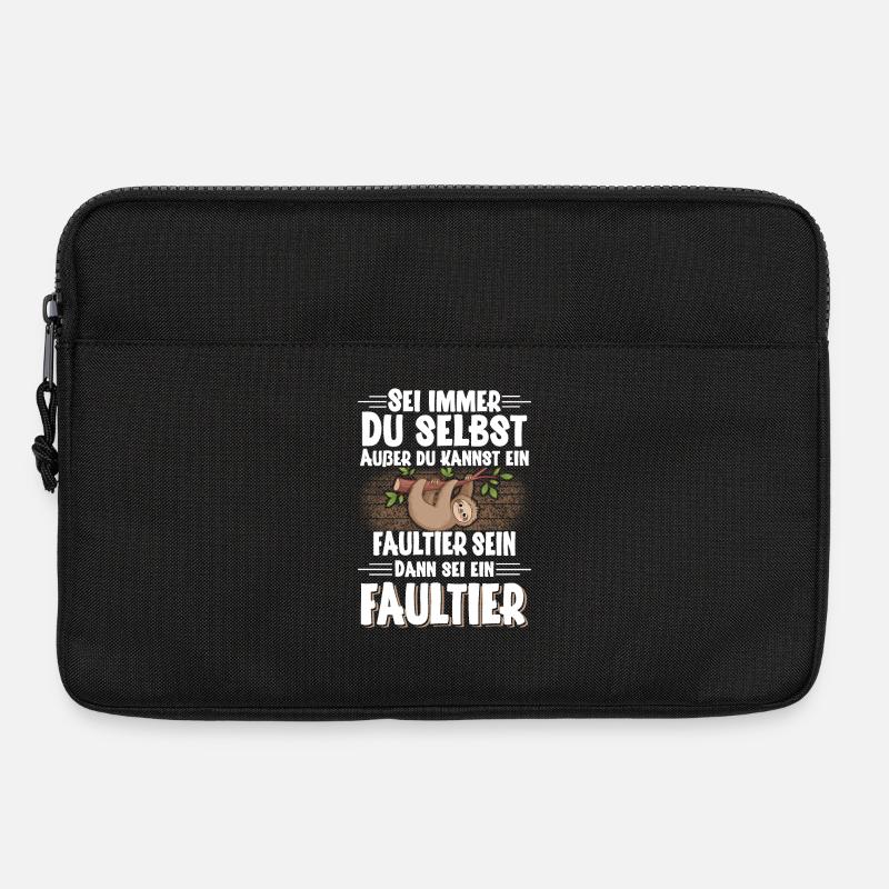 Faultier - Laptoptasche 13" - Schwarz