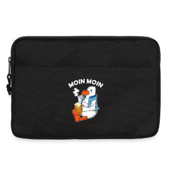 Gefährliche Möwe Moin Moin - Laptoptasche 13" - Schwarz - Vorne