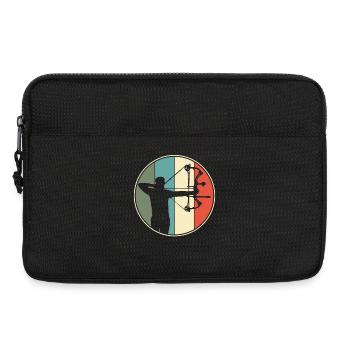 Tir à l’arc Chasse à l’arc rétro - Sacoche pour ordinateur portable 13 pouces - noir - Devant