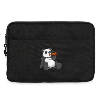 Panda Flasche Bier - Laptoptasche 13" - Schwarz - Vorne