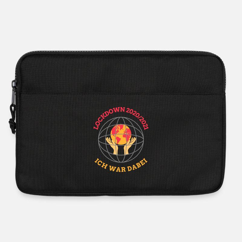 Lockdown 2020/21 – Globe and hands - Laptop bag 13" - black