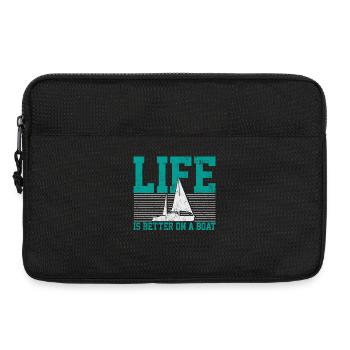 Sailboat Sailor - Laptop bag 13" - black - Front