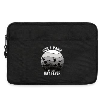 "Don't Panic It's Just Hay Fever" Heuschnupfen - Laptoptasche 13" - Schwarz - Vorne