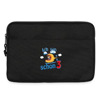 ich bin schon 3 - Laptoptasche 13" - Schwarz - Vorne