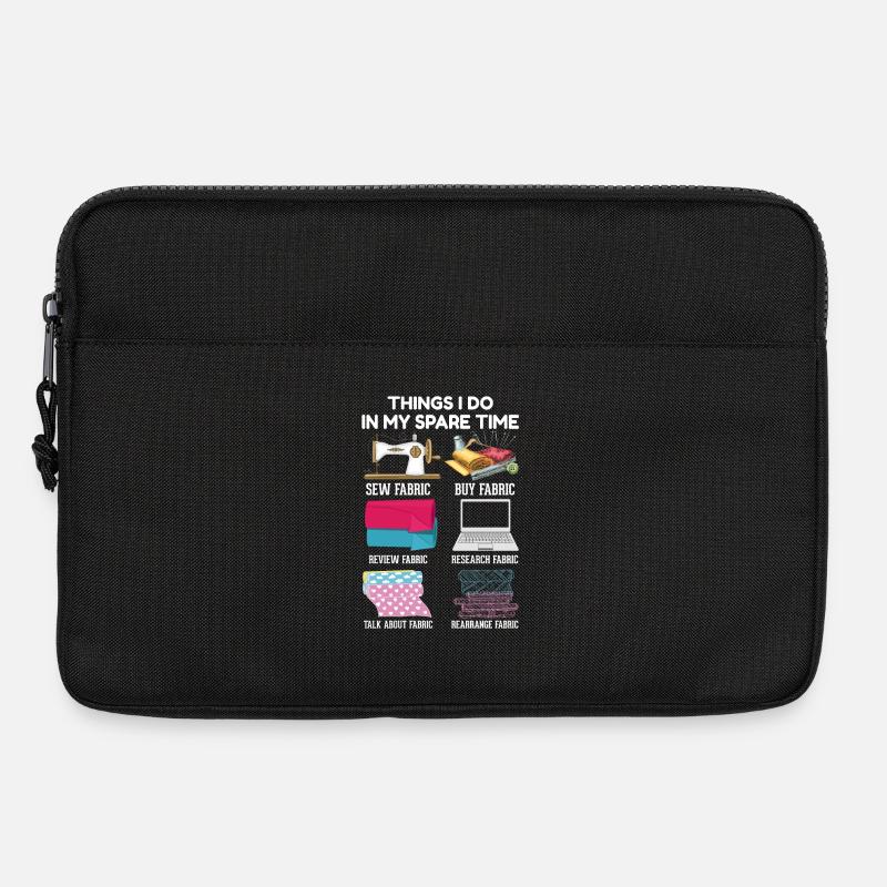 Nähen - Laptoptasche 13" - Schwarz