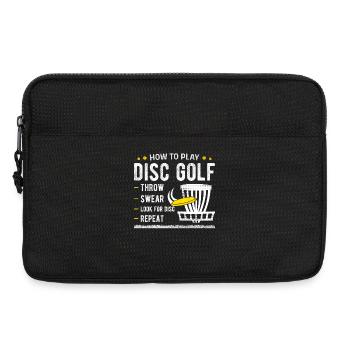 Disc Golf - Laptoptasche 13" - Schwarz - Vorne