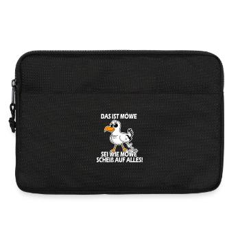 Norddeutsch Das ist Möwe lustiger Spruch - Laptoptasche 13" - Schwarz - Vorne