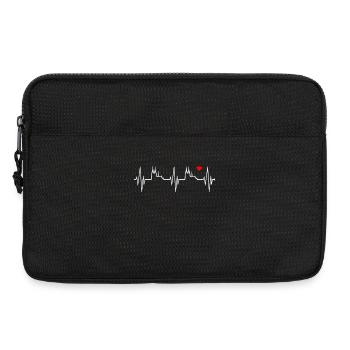 Cologne Skyline Heartbeat Heart Love Kölsch Cologne - Laptop bag 13" - black - Front