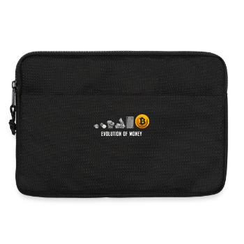 Evolution Of Money Geld Bitcoin Plan B Crypto - Laptoptasche 13" - Schwarz - Vorne