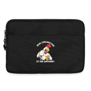 Mein Lieblingshahn ist der Zapfhahn Biertrinker - Laptoptasche 13" - Schwarz - Vorne