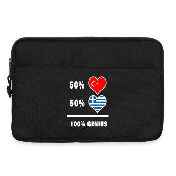 Griechenland und Türkei genial / Geschenk - Laptoptasche 13" - Schwarz - Vorne