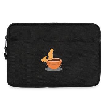 Poterie en céramique - Sacoche pour ordinateur portable 13 pouces - noir - Devant
