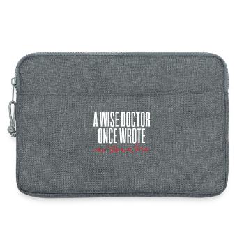 Doctor Doctor Medicine Handwriting - Laptop bag 13" - heather grey - Front