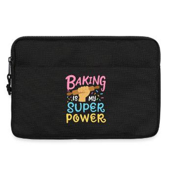 Baking Baker Rolling Pin - Laptop bag 13" - black - Front