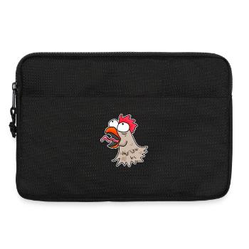 Poulet tête poulet - Sacoche pour ordinateur portable 13 pouces - noir - Devant