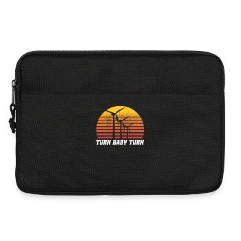 Wind wheel Turn Baby Turn Wind Power Electricity Renewable - Laptop bag 13" - black - Front