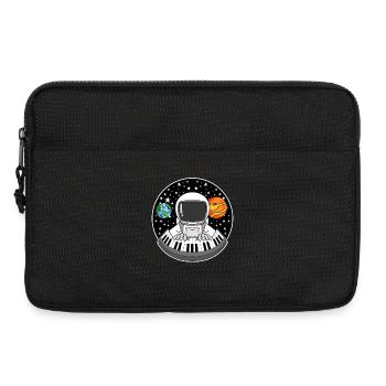 Astronaut spielt Klavier - Laptoptasche 13" - Schwarz - Vorne
