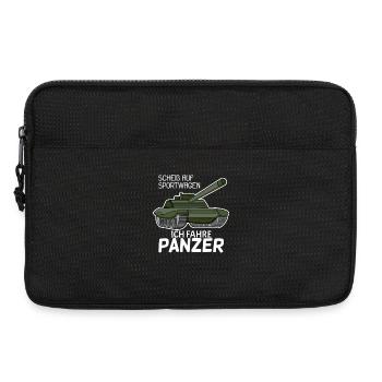 Panzer Militär Geschenk - Laptoptasche 13" - Schwarz - Vorne
