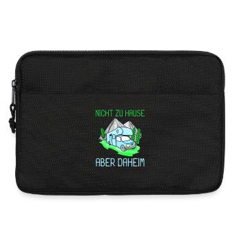 Wohnmobil Camping Camper - Laptoptasche 13" - Schwarz - Vorne
