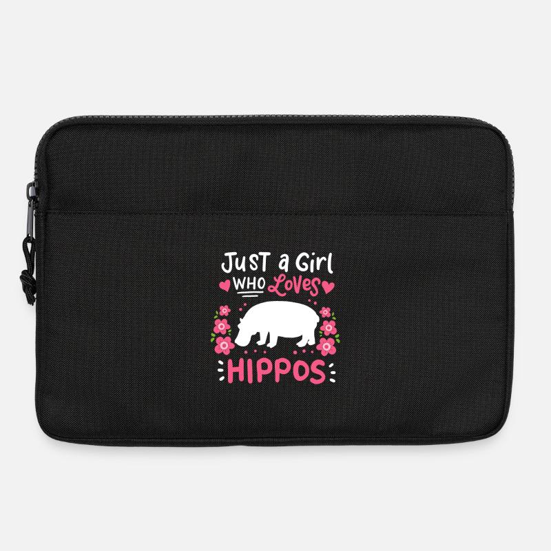 Hippo Hippo Hippo Hippo Lovers - Laptop bag 13" - black