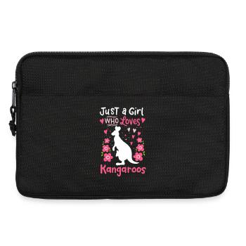 Kangourou Australie Kangourou Amoureux - Sacoche pour ordinateur portable 13 pouces - noir - Devant