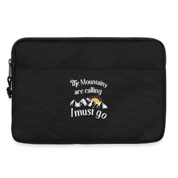 The mountains are calling - I must go - Laptoptasche 13" - Schwarz - Vorne