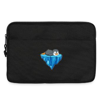 Pinguin Eisscholle - Laptoptasche 13" - Schwarz - Vorne