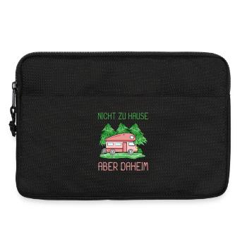 Camping Camper Wohnmobil - Laptoptasche 13" - Schwarz - Vorne