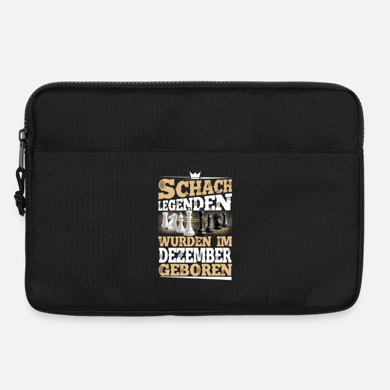 Schachspieler Schach Geburtstag Dezember Geschenk - Laptoptasche 13" - Schwarz