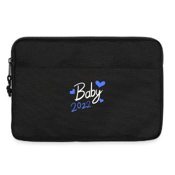 Baby 2022 Geschenk - Laptoptasche 13" - Schwarz - Vorne