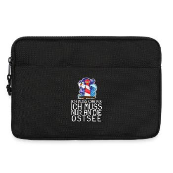 Ostsee Urlaub Geschenk - Laptoptasche 13" - Schwarz - Vorne