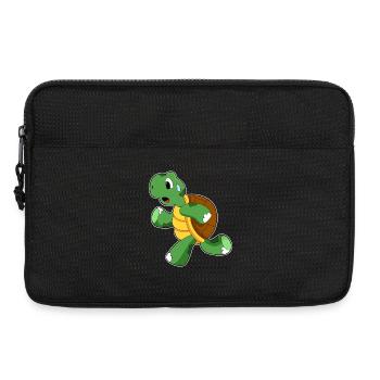 Schildkröte Jogger Joggen Sport - Laptoptasche 13" - Schwarz - Vorne