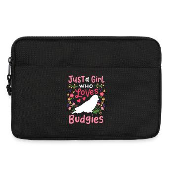 Wellensittich Sittich Wellensittich-Liebhaber - Laptoptasche 13" - Schwarz - Vorne