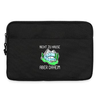 Wohnmobil Blau - Laptoptasche 13" - Schwarz - Vorne