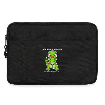 Nur noch eine Runde Zocken Gaming Kinder - Laptoptasche 13" - Schwarz - Vorne