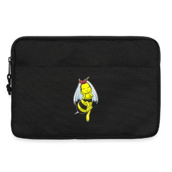 Biene Braut Schleier Hochzeit - Laptoptasche 13" - Schwarz - Vorne