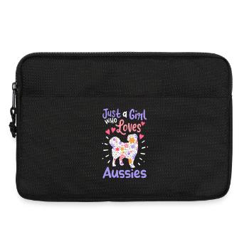 Australian Shepherd - Laptoptasche 13" - Schwarz - Vorne
