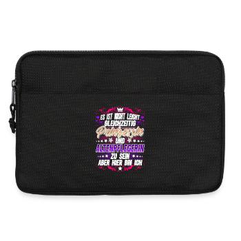 Altenpflegerin Prinzessin - Laptoptasche 13" - Schwarz - Vorne