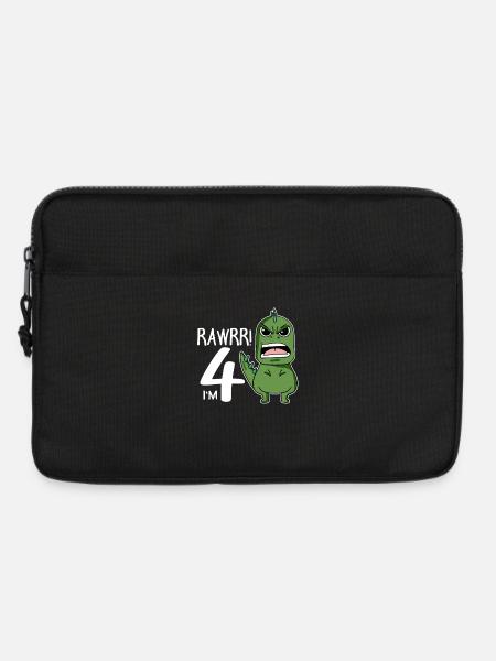 4. Geburtstag - 4 Jahre alt - Ich bin 4 - Laptoptasche 13" - Schwarz