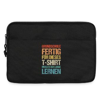 Einschulung 5.Klasse Grundschule Realschule Gymn - Laptoptasche 13" - Schwarz - Vorne