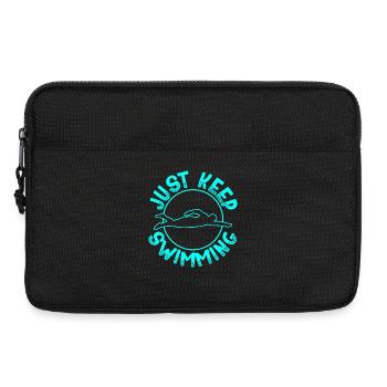 Schwimmen Schwimmer - Laptoptasche 13" - Schwarz - Vorne