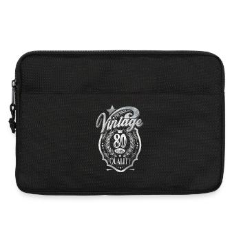 80th Birthday Vintage - Laptop bag 13" - black - Front