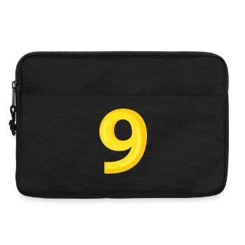 9 jaune - Sacoche pour ordinateur portable 13 pouces - noir - Devant