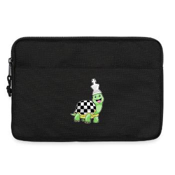 Schildkröte Schachfigur Schach Brettspiel - Laptoptasche 13" - Schwarz - Vorne