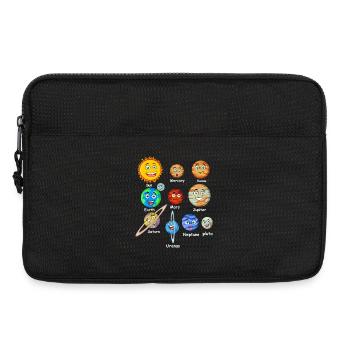 Planeten des Sonnensystems - Laptoptasche 13" - Schwarz - Vorne