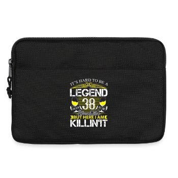 38. Geburtstag Legende - Laptoptasche 13" - Schwarz - Vorne