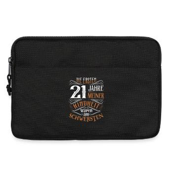 21. Geburtstag Kindheit Lustig - Laptoptasche 13" - Schwarz - Vorne