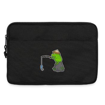 Pêche au poisson pêcheur grenouille - Sacoche pour ordinateur portable 13 pouces - noir - Devant