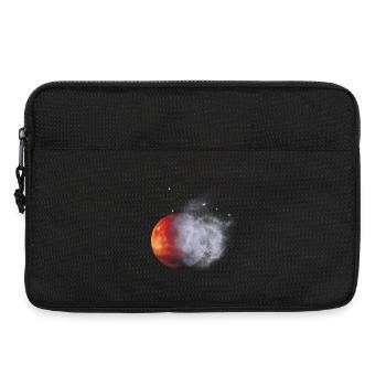 Lune rouge dans la poussière de brouillard - Sacoche pour ordinateur portable 13 pouces - noir - Devant