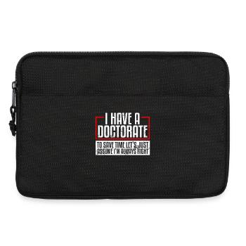 Doktorat PhD Doktorat - Laptoptasche 13" - Schwarz - Vorne